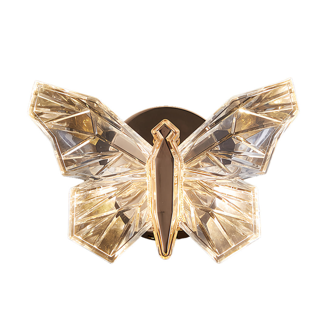 Butterfly Wall Sconce – Modern Gold LED Art Deco Lighting