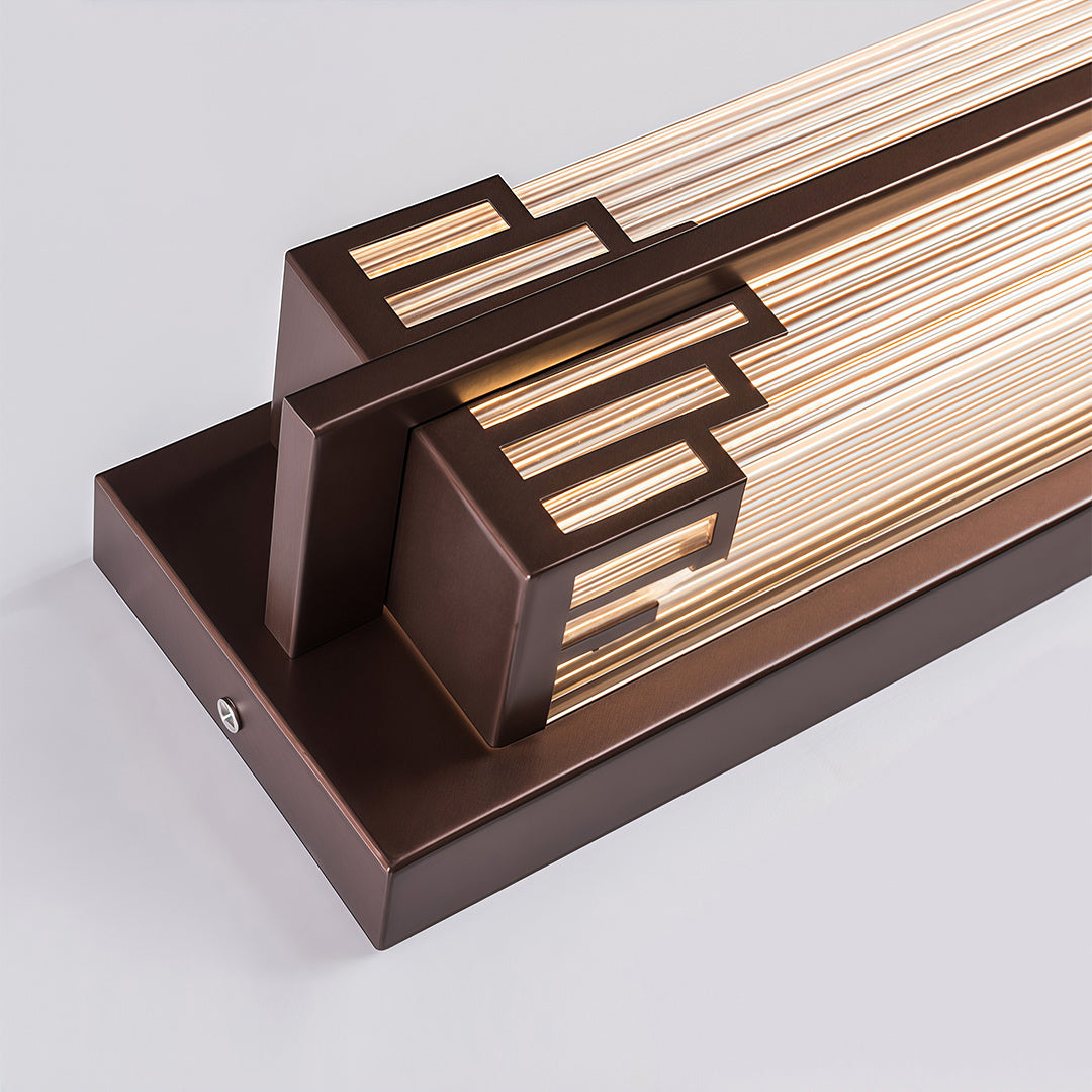Outdoor Linear LED Wall Sconce in Stainless Steel, Modern Waterproof Courtyard Lighting