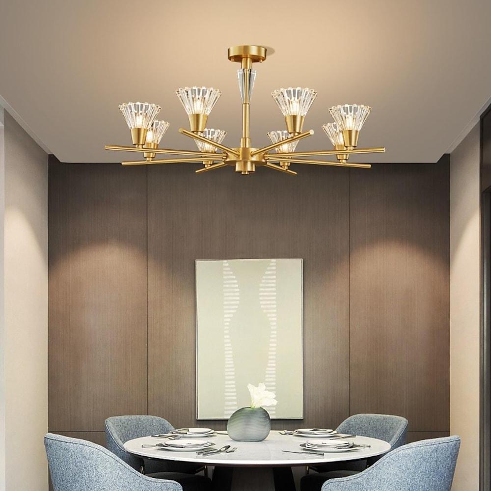 Scandinavian Style 6 8 Light Copper Pendant Ceiling Light