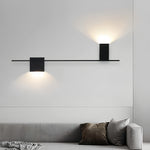 Modern Minimalist Rectangular LED Wall Sconce Set for Bedroom and Living Room