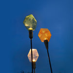 Lumière Diamond Path Light – Modern Landscape LED Bollard in Gold