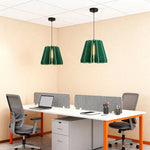 Acoustic Felt Pendant Light with Iron Frame, Modern Single Ceiling Lamp