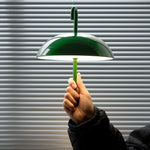 Aria Portable LED Table Lamp with Umbrella Shade, Rechargeable & Dimmable