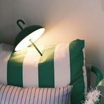 Aria Portable LED Table Lamp with Umbrella Shade, Rechargeable & Dimmable