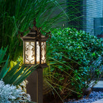 European-Style Waterproof Landscape Post Lights with Gilded Aluminum Frame