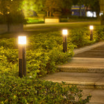 Solar Bollard Light Outdoor Garden Aluminum LED Landscape Lamp