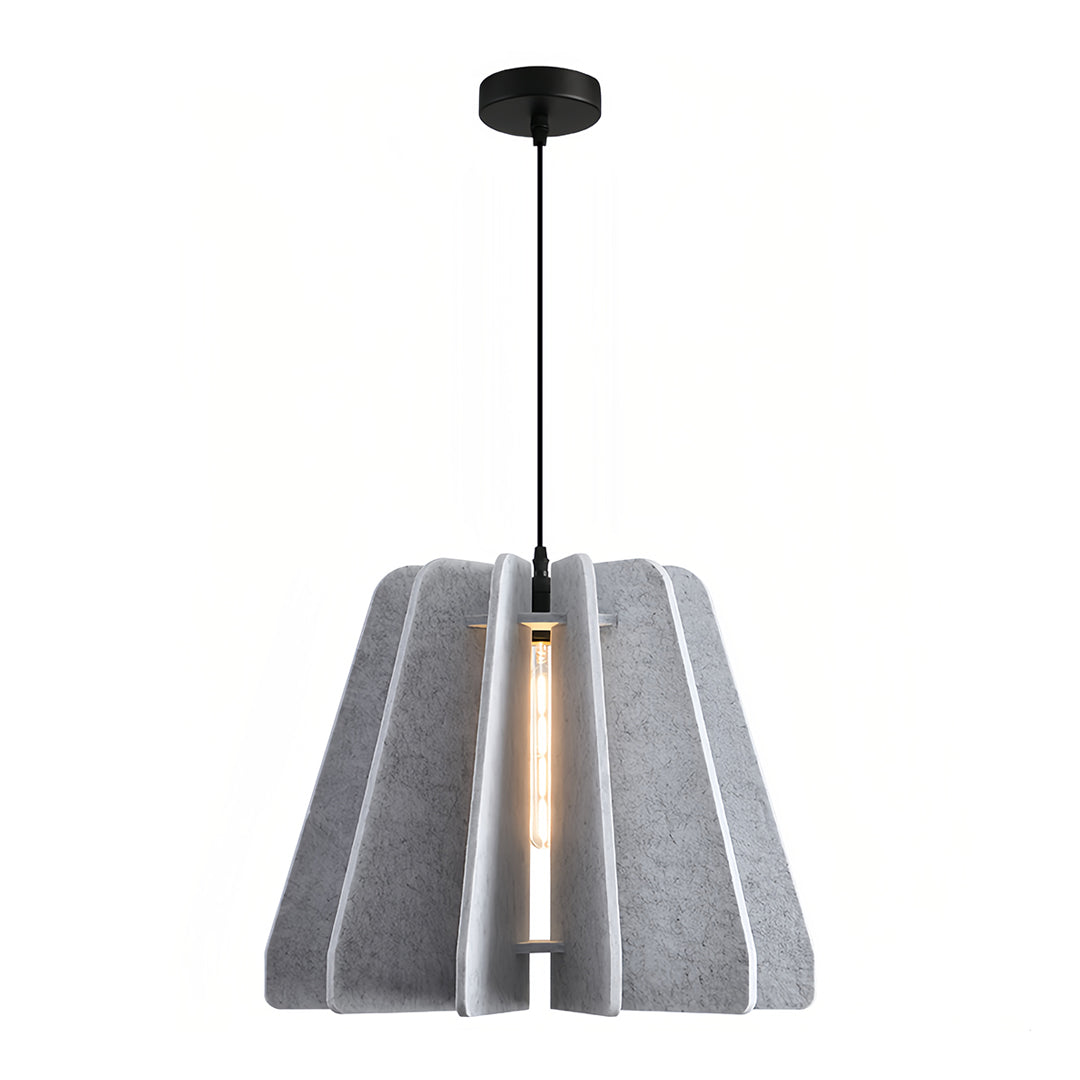 Acoustic Felt Pendant Light with Iron Frame, Modern Single Ceiling Lamp