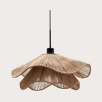 Vintage Straw Hat Petal Chandelier