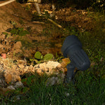 Modern Outdoor Spotlight in Sand Gray Aluminum with Warm 3000K LED