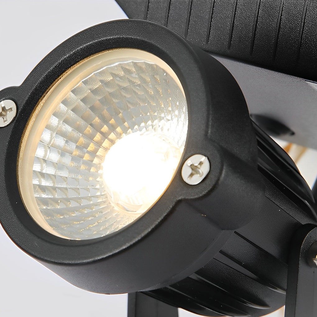 Solar Ground Spike Spotlight with Adjustable RGB LED for Landscape and Trees