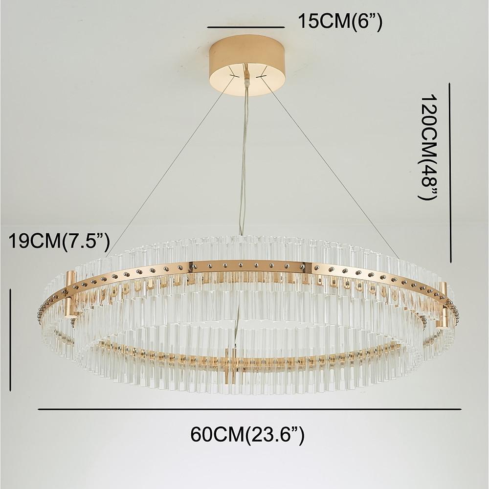 Modern Luxury Dozens Of Crystal Chandelier Gold Led Lighting