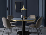 Semi Arch Pendant Light – Designer Aluminum Swag Lamp for Dining & Living Spaces