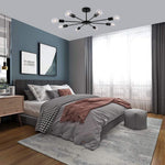 Mid Century Sputnik Semi Flush Mount Bedroom 193Sq Ft 269Sq Ft Illumination Area Ceiling Light
