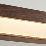 Vintage Wood Grain LED Wall Sconce with Acrylic Diffuser