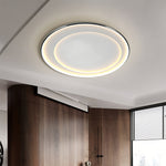 Lumina Round LED Flush Mount Ceiling Light in Matte White