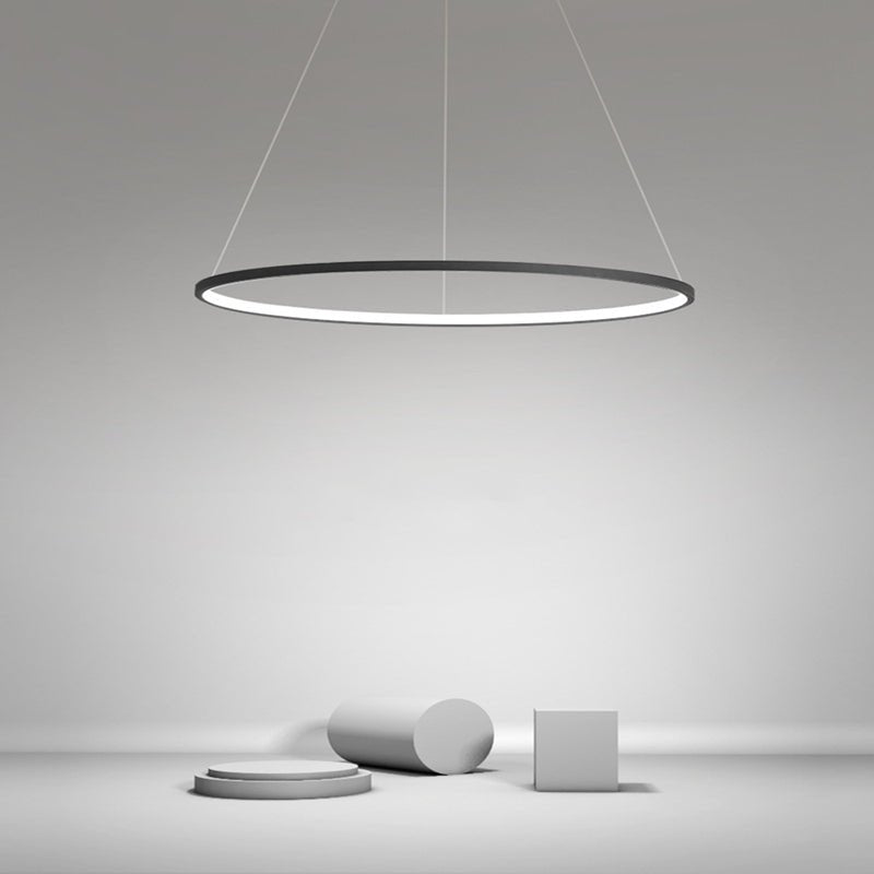 Modern Linear LED Chandelier with Adjustable Suspension for Dining and Living Spaces