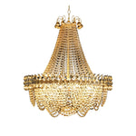 Aurelia Gold Acrylic Crystal Pendant Light for Outdoor Weddings and Events