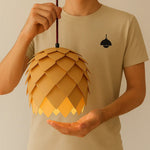 Modern Chic Wooden Pendant Lamp