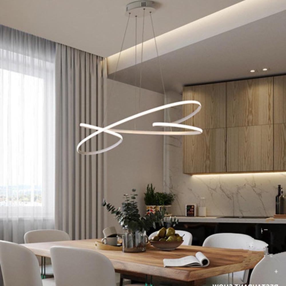 Vintage Led Ribbon Twist Chandelier