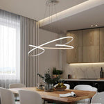 Vintage Led Ribbon Twist Chandelier