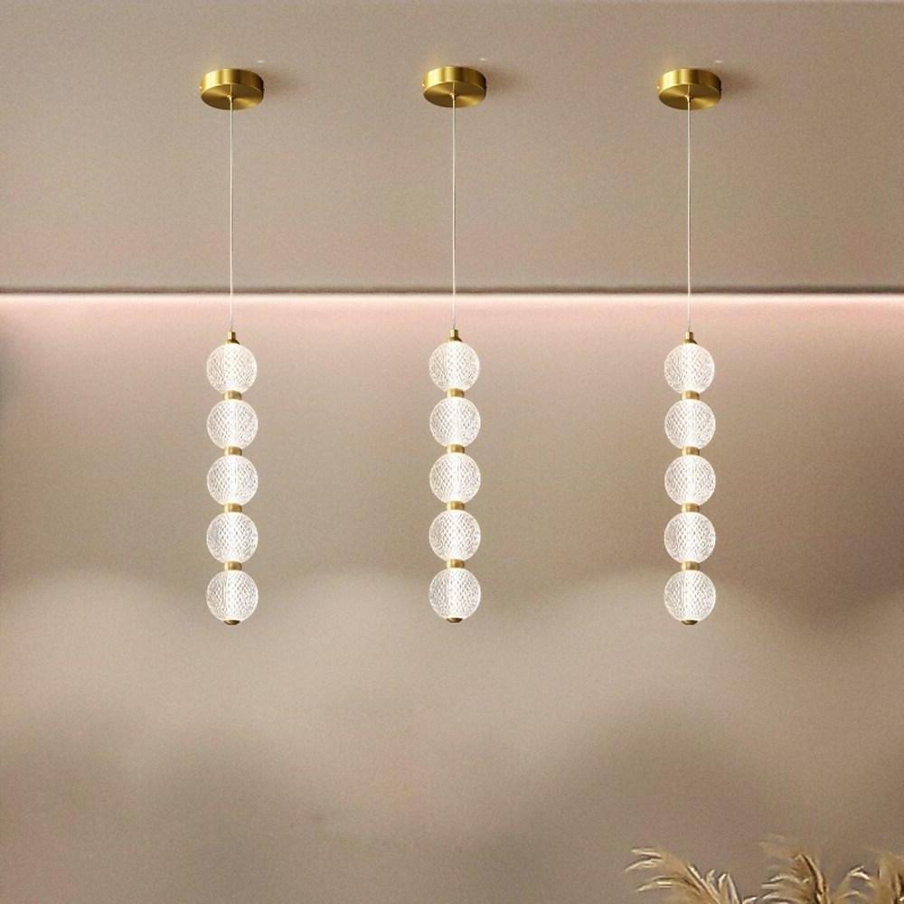 Aurelia Trio Copper Pendant Light – Modern Globe LED Chandelier
