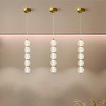 Aurelia Trio Copper Pendant Light – Modern Globe LED Chandelier