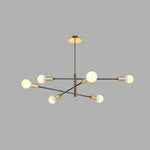 Luxurious 6 Light Sputnik Chandelier With E27 Bulb Base 41 Dia X 31 H