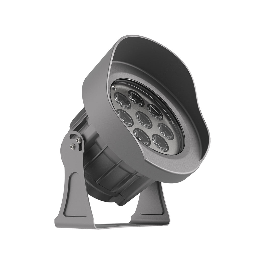 Minimalist Outdoor LED Spotlights with Adjustable Warm Light, IP65 Waterproof Aluminum