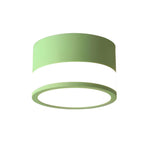 Modern Minimalist Round Flush Mount Ceiling Light with Acrylic Shade