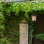 Outdoor Ceiling Lantern in Cast Aluminum with Clear Glass Shade