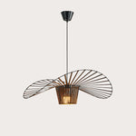 Modern Simple Fabric Hat Shape Pendant Light