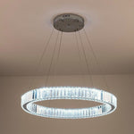 Luxury 1 Light Ring Shaped Wagon Wheel Chandelier In Gold Finish