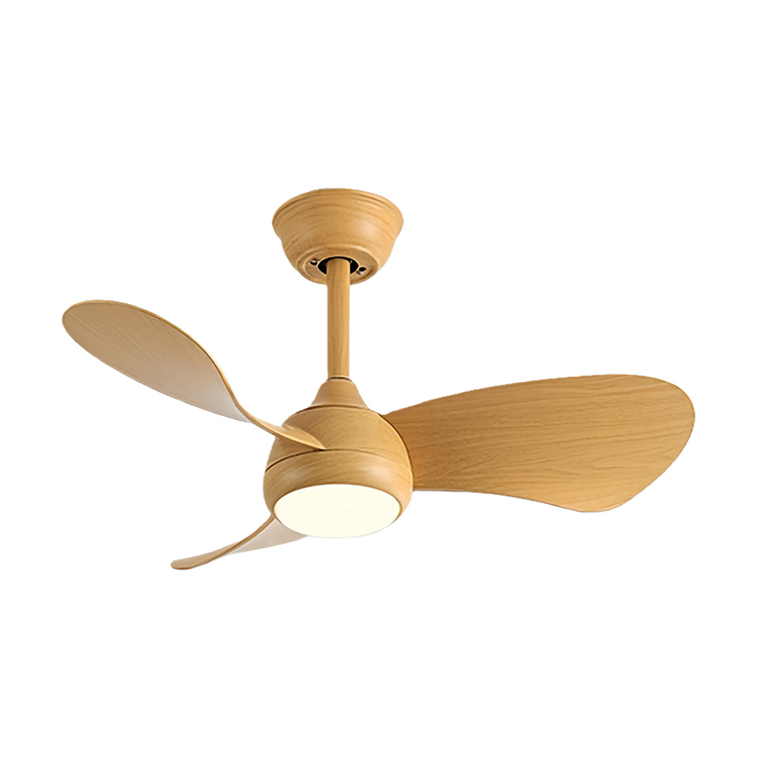 Nordic Retro Ceiling Fan with LED Light – 3-Blade Inverter Motor