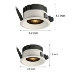 Honeycomb Nest Lens LED Recessed Downlight in White, 7W/9W