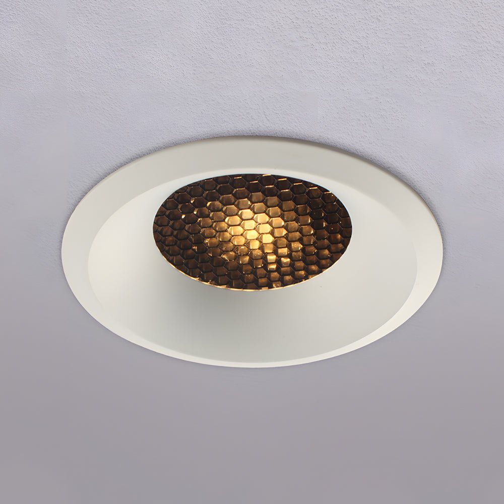 Honeycomb Nest Lens LED Recessed Downlight in White, 7W/9W