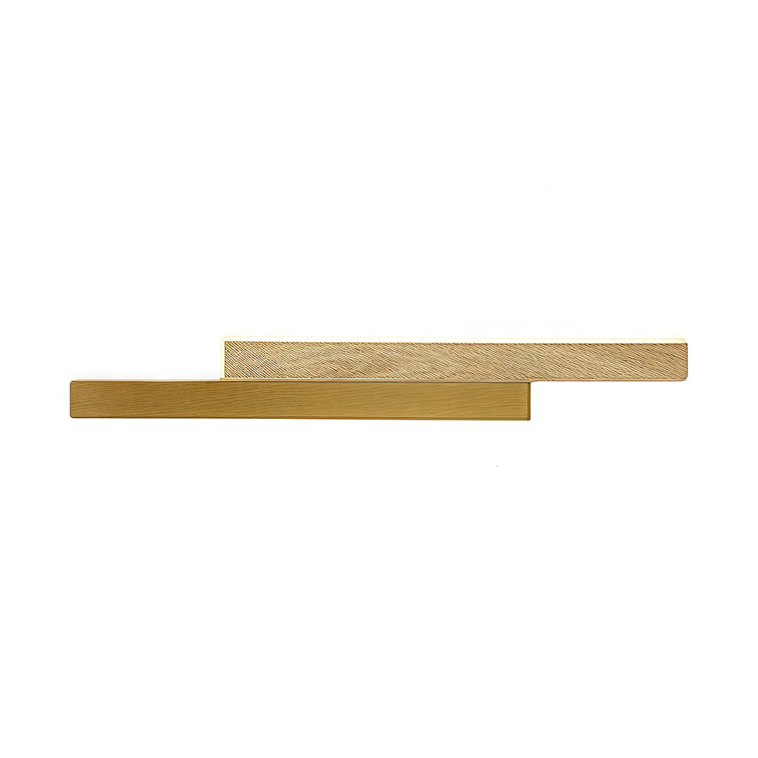 Modern Linear LED Wall Sconce in Brushed Gold with Acrylic Diffuser