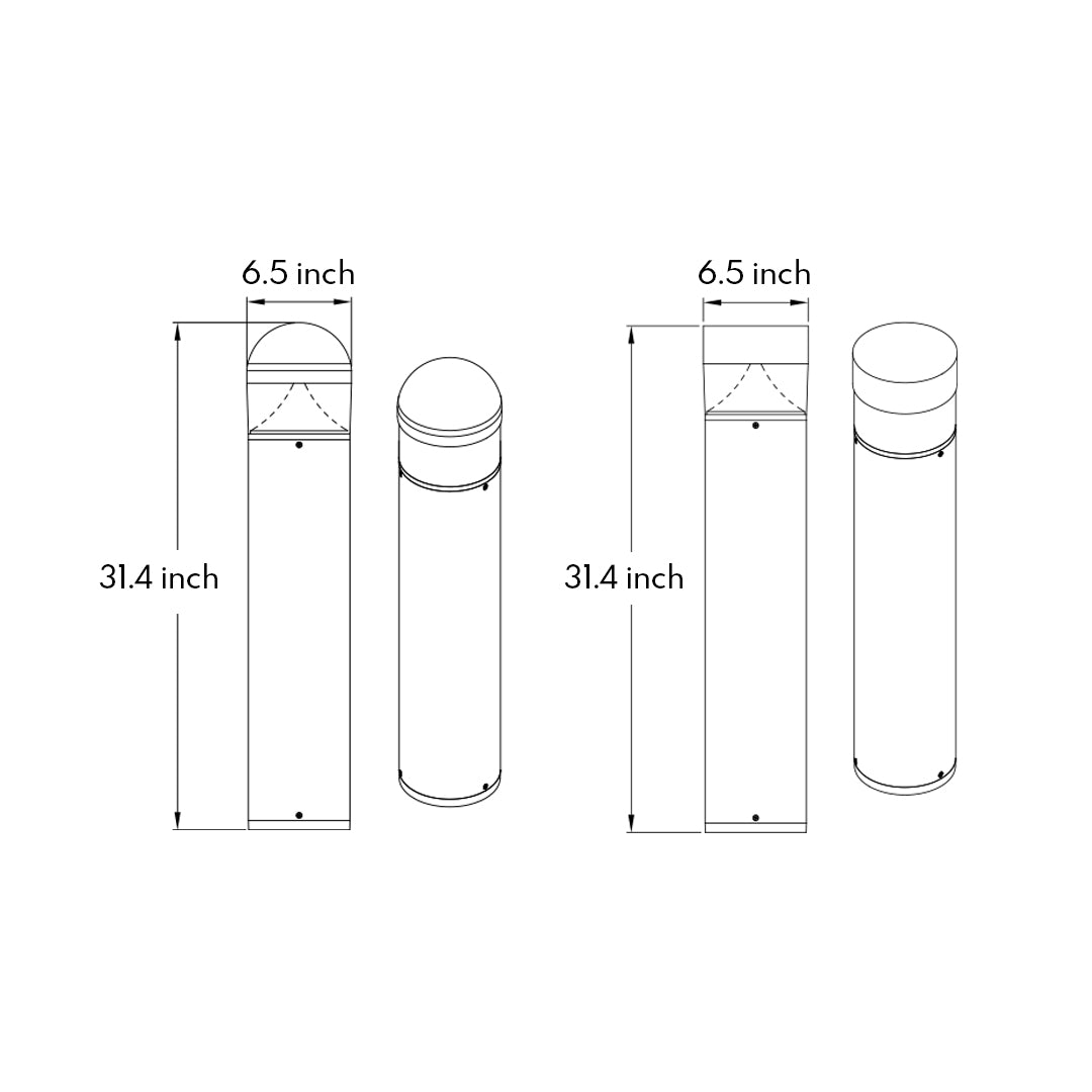 Nordic Minimalist LED Bollard Light for Modern Outdoor Spaces