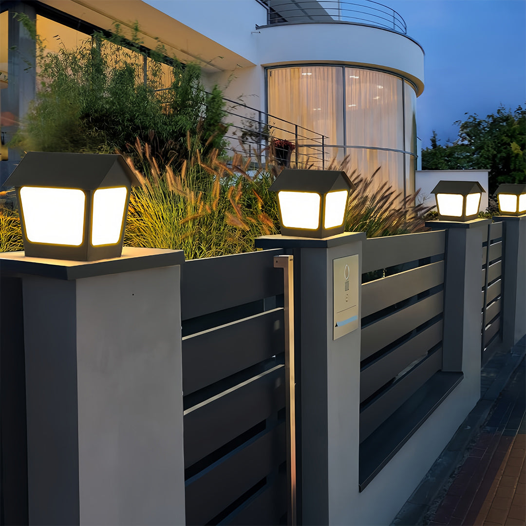 Sculptural Deck Post Cap Lights for Modern Outdoor Spaces