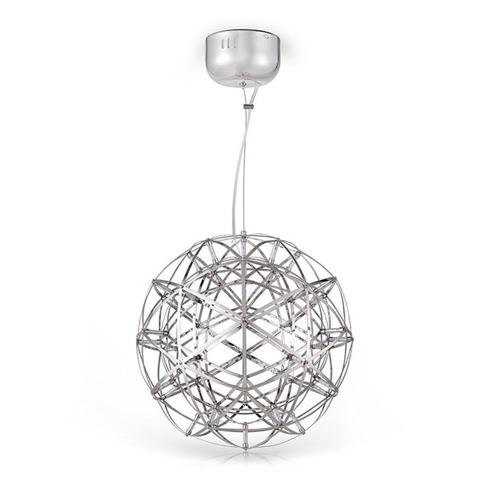 12 Inch Stanless Steel Led Endless Woven Sphere Pendant Modern Lights