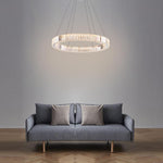 Luxury 1 Light Ring Shaped Wagon Wheel Chandelier In Gold Finish
