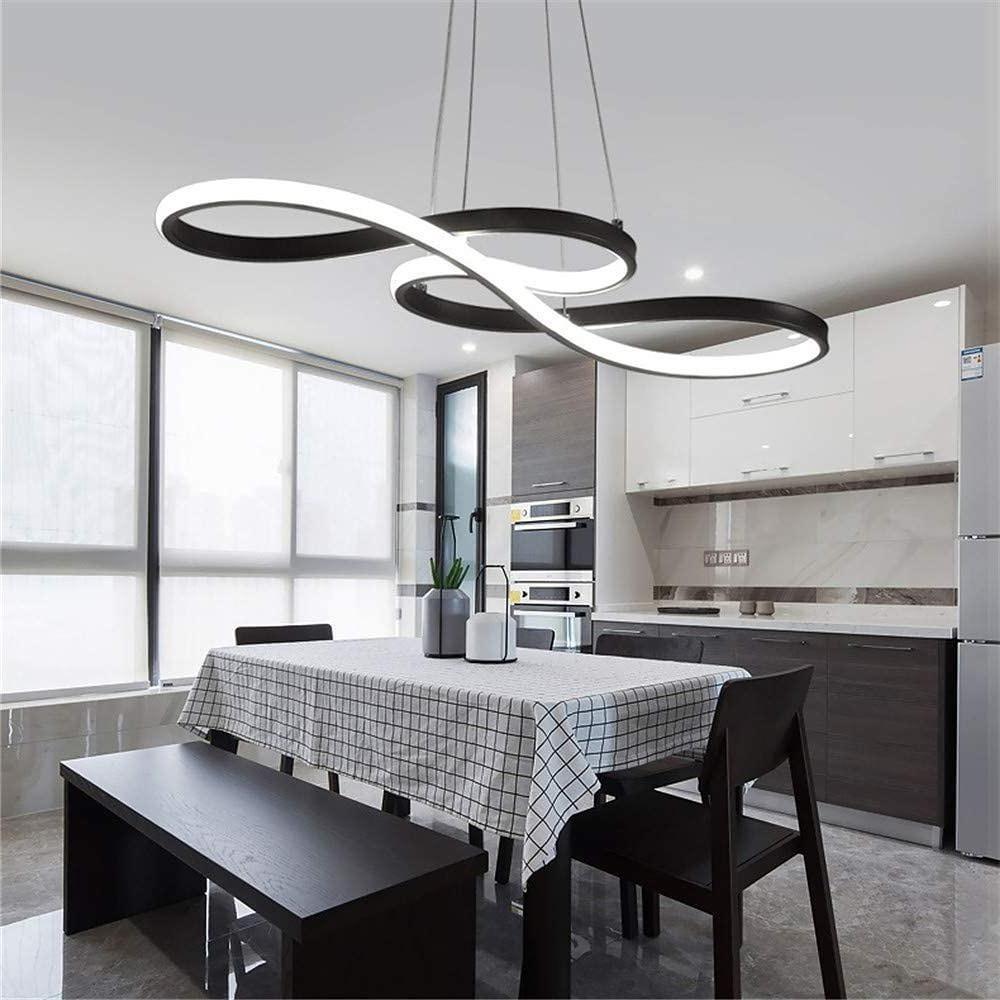Ribbon LED Pendant Light – Modern Geometric Linear Chandelier