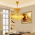 8 Light Modern Gold Silver Vintage Crystal Chandeliers For Living Room