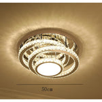 Lumina Flush Mount Ceiling Light in Acrylic and Stainless Steel