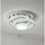 Lumina Flush Mount Ceiling Light in Acrylic and Stainless Steel