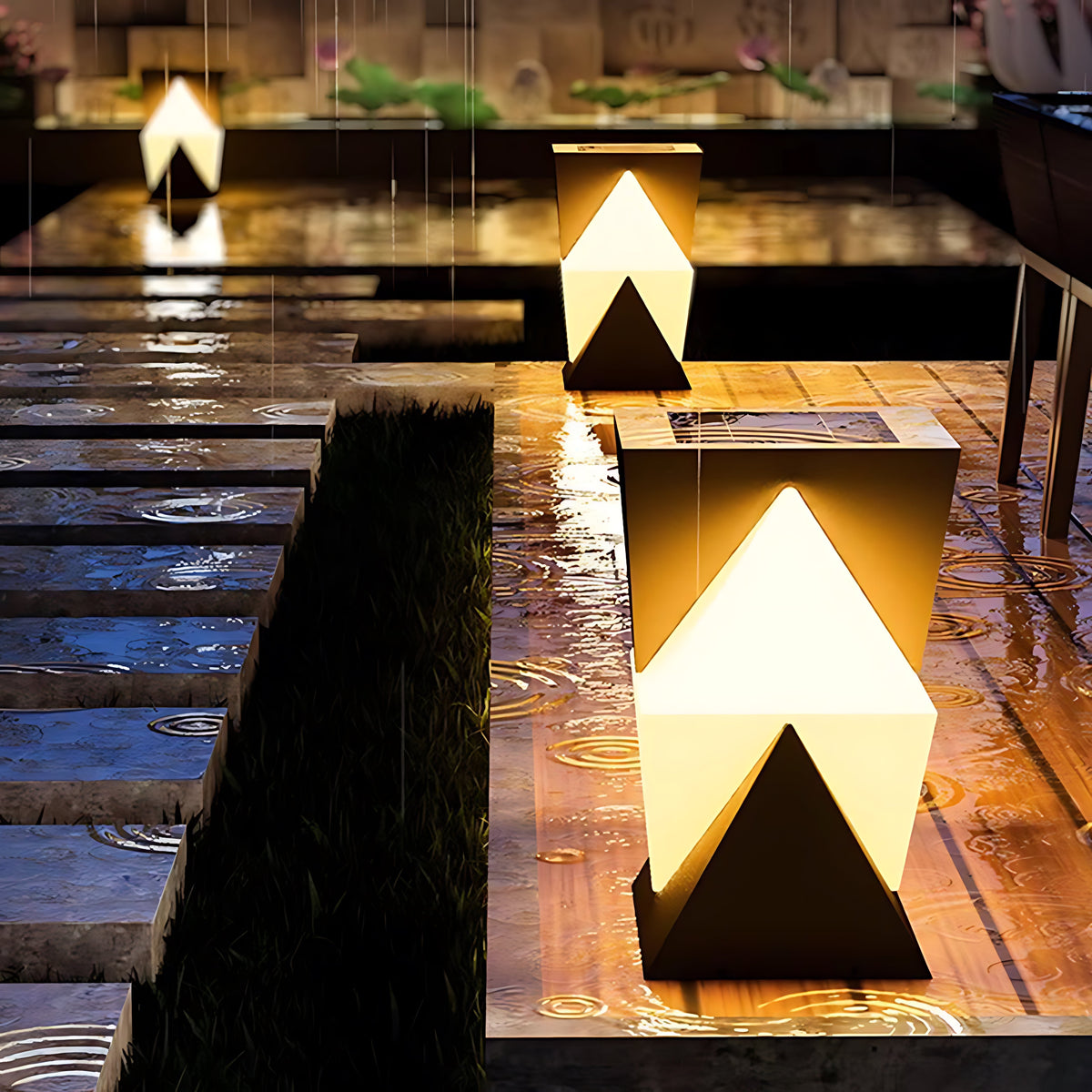 Modern Minimalist LED Pillar Light for Outdoor Spaces