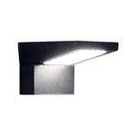 Aria Solar Wall Sconce — Modern Outdoor Lighting in Black Aluminum