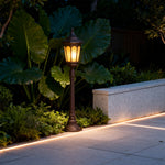 Classic Aluminum LED Post Path Light with Warm Glow for Courtyards & Walkways