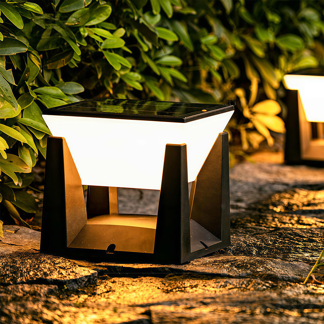 Solar-Powered LED Bollard Light for Modern Landscape Illumination