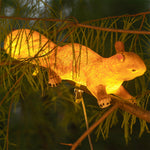 Solar Animal Garden Lights LED Waterproof Hanging Sculptural Squirrel Outdoor Lamp