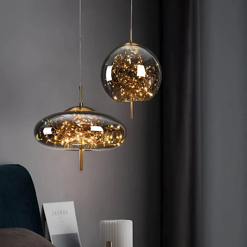 The Star Shaped Chandelier In The Nordic Restaurant